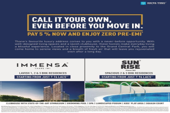 Pay 5% now and enjoy zero pre EMI  at Kalpataru Immensa & Kalpataru Sunrise Grande in Mumbai